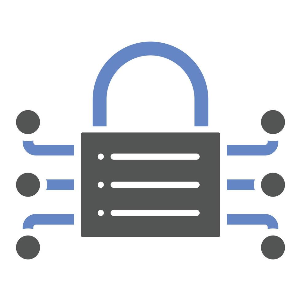 Data Encryption Icon Style vector