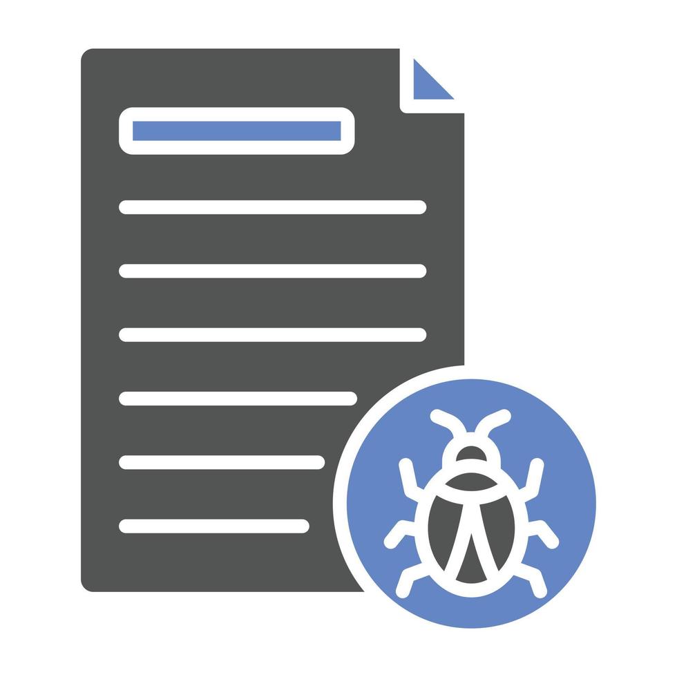 Infected File Icon Style vector