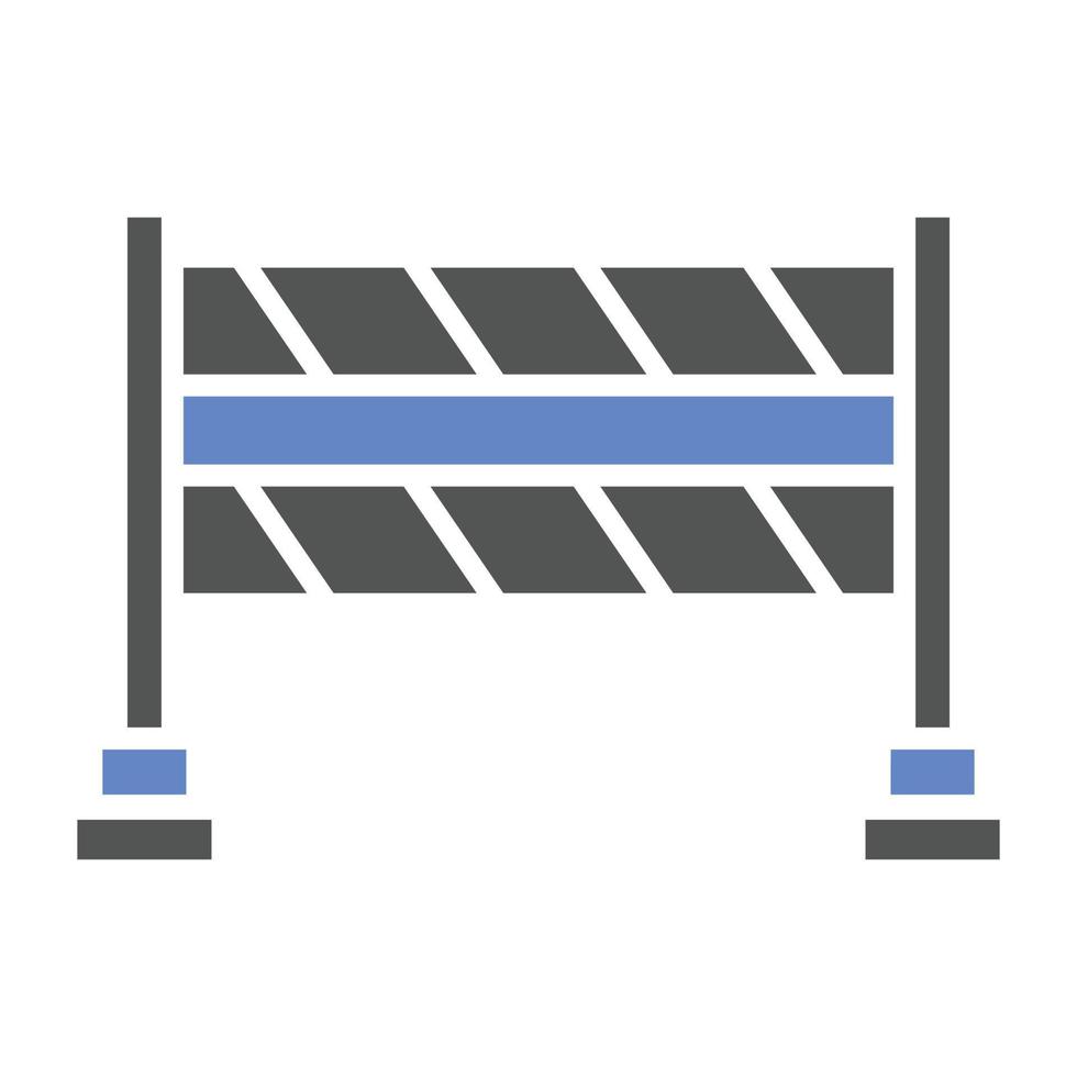 Police Barrier Icon Style vector