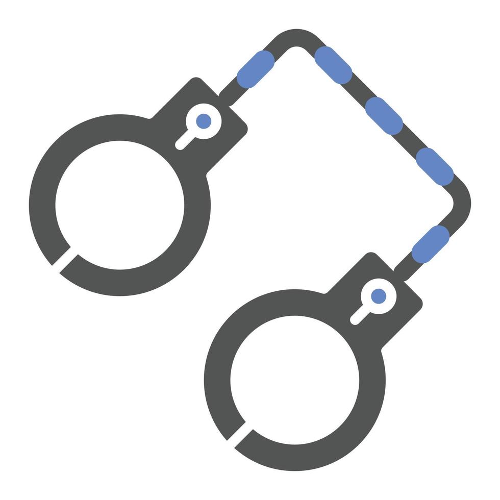 Handcuffs Icon Style vector