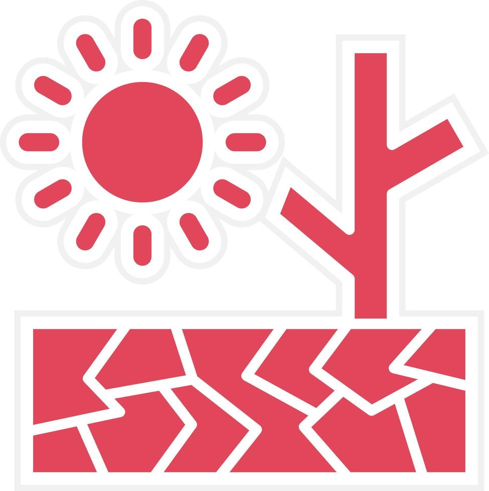 Drought Icon Style vector