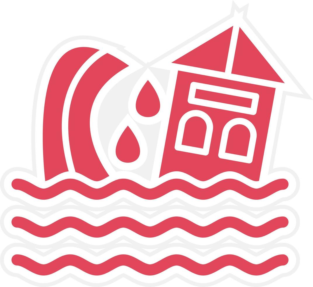 Tsunami Icon Style vector