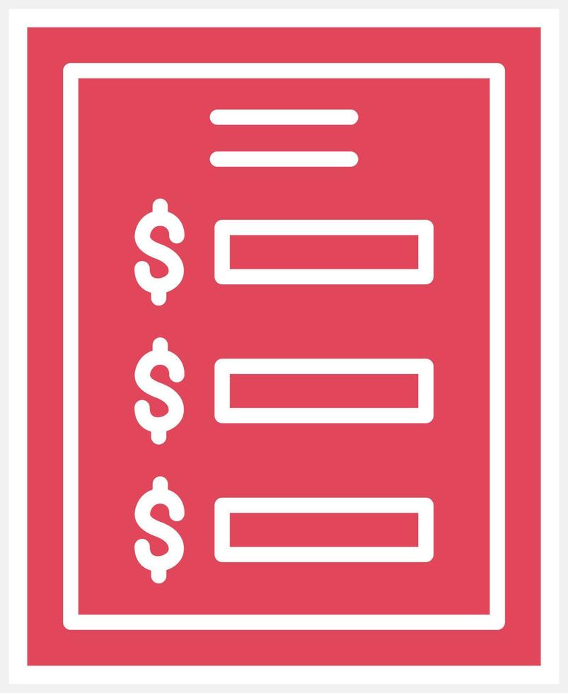 Price List Icon Style vector