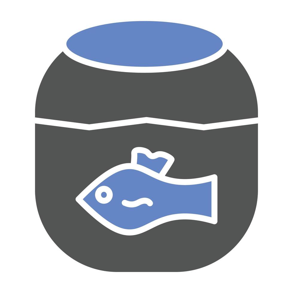 Fish Tank Icon Style vector