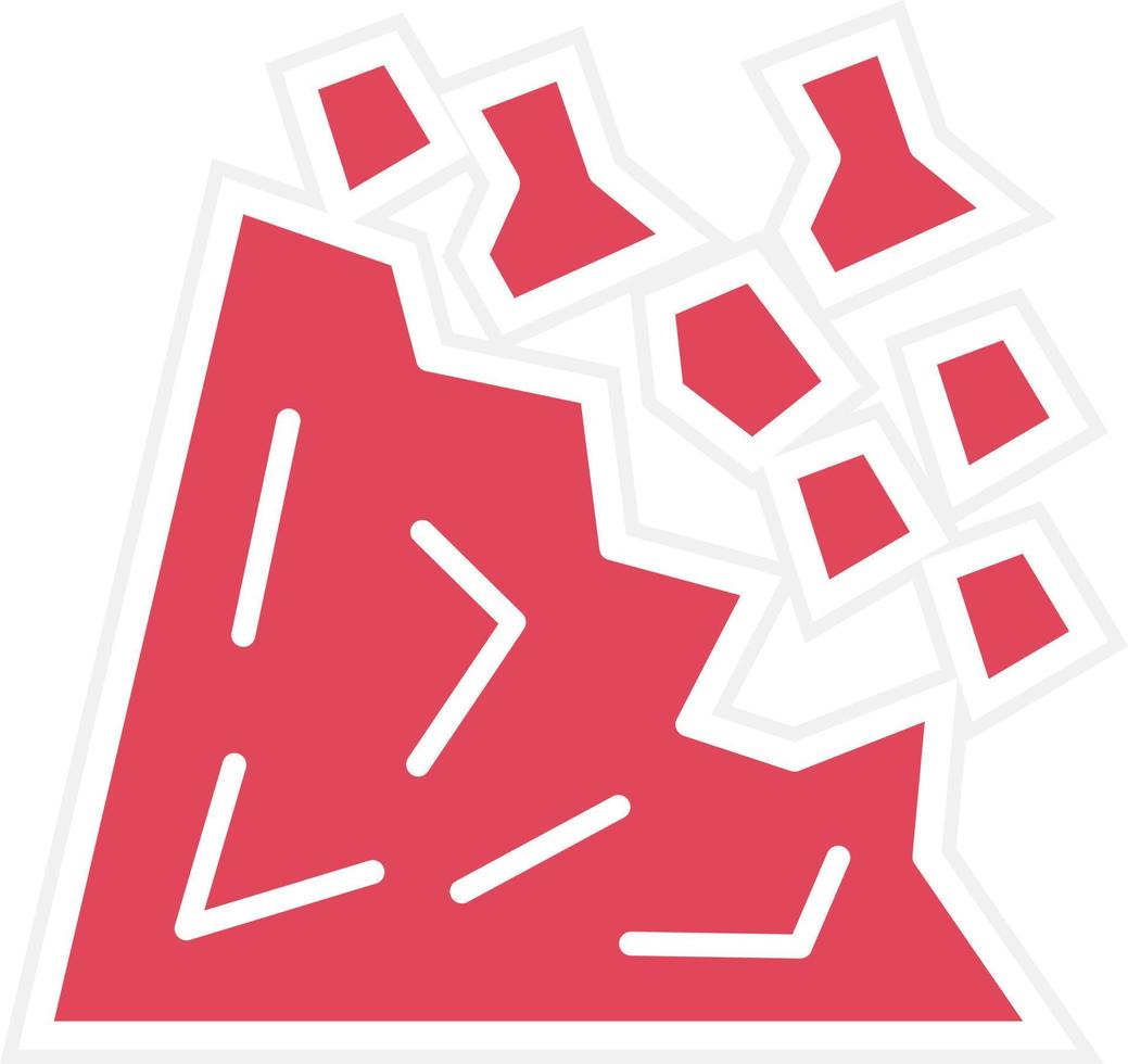 Landslide Icon Style vector