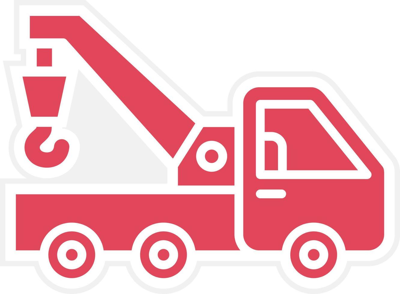 Tow Truck Icon Style vector