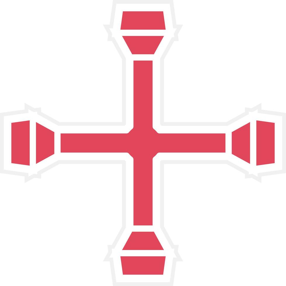 Cross Wrench Icon Style vector