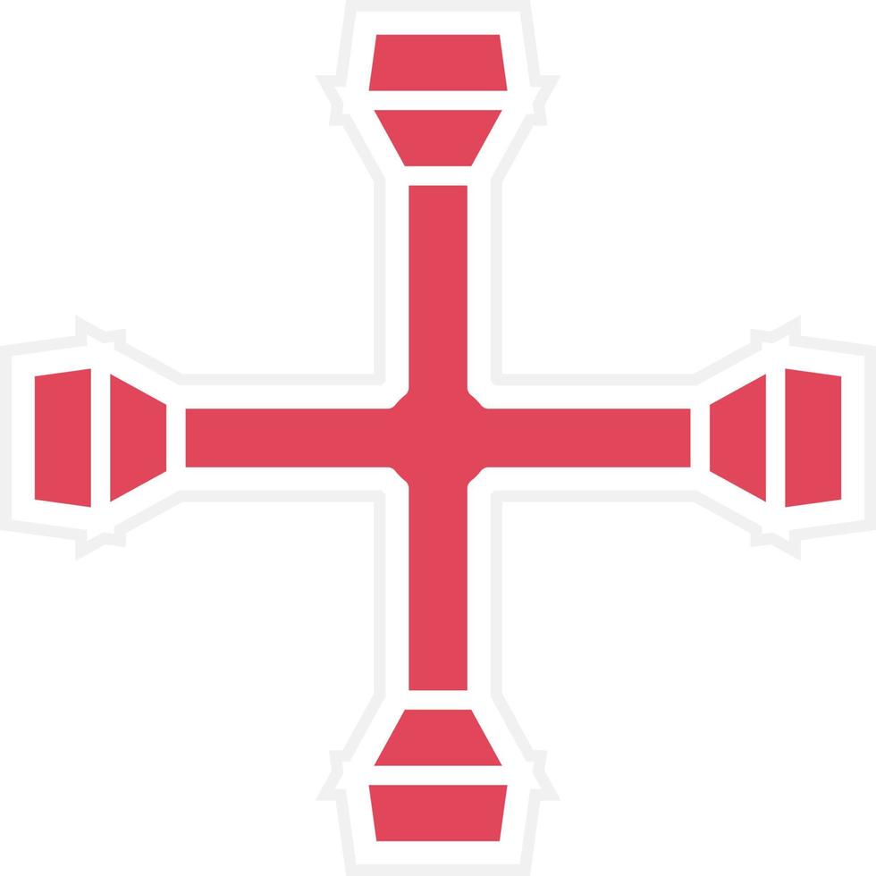 Cross Wrench Icon Style vector