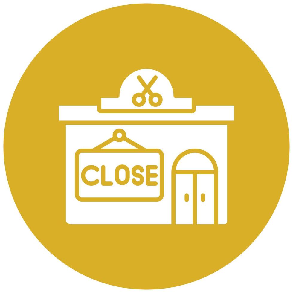 Close Shop Icon Style vector