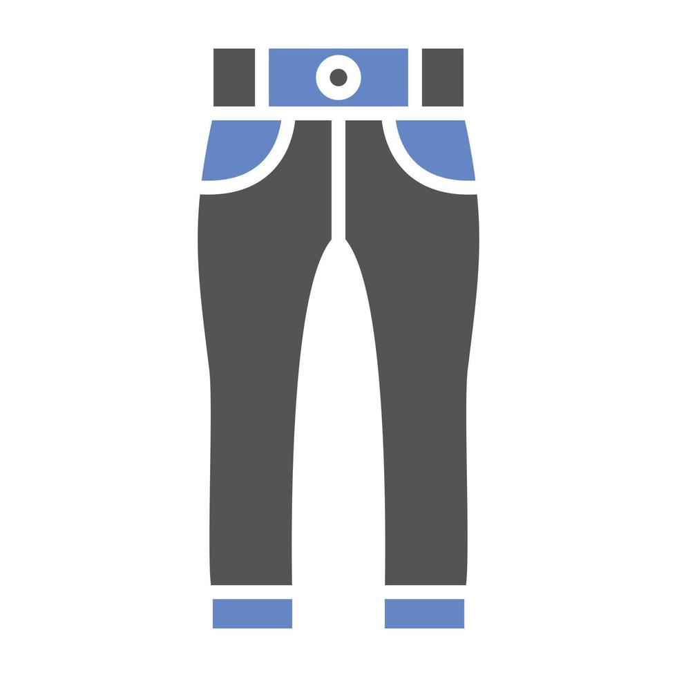 estilo de icono de pantalones vector