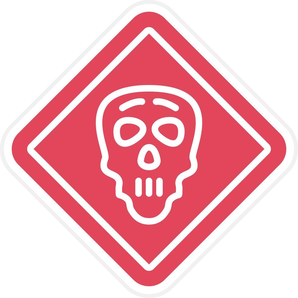 Danger Sign Icon Style vector