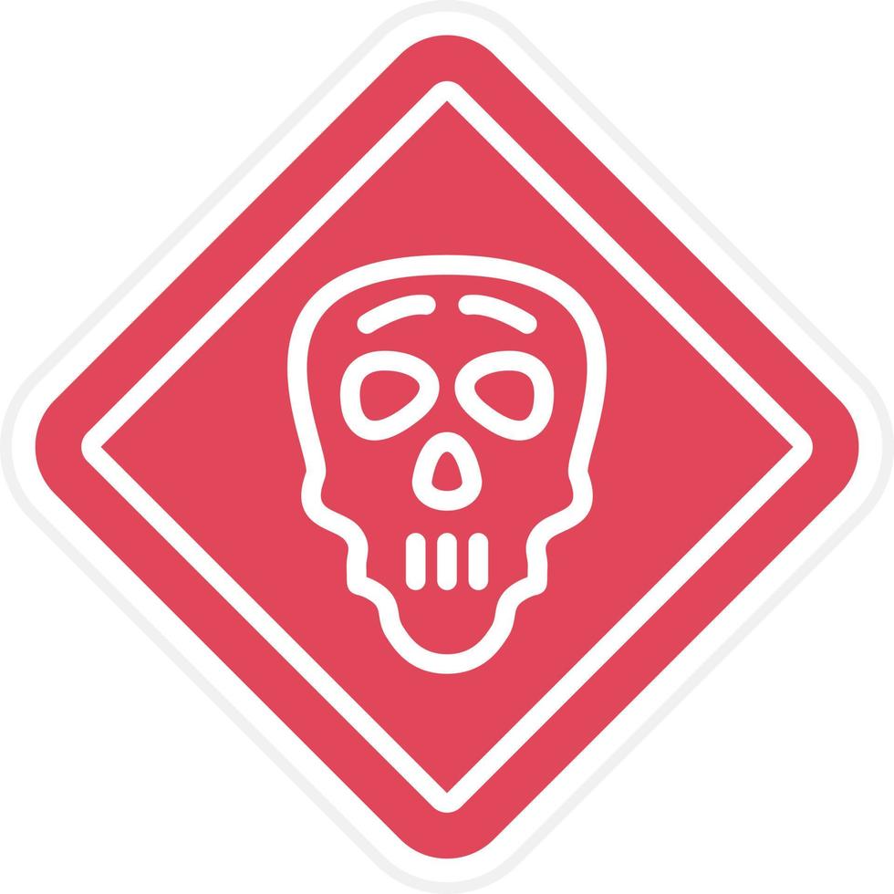 Danger Sign Icon Style vector