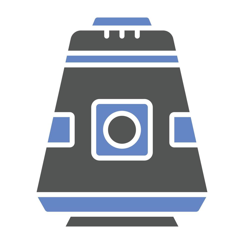 estilo de icono de cápsula espacial vector