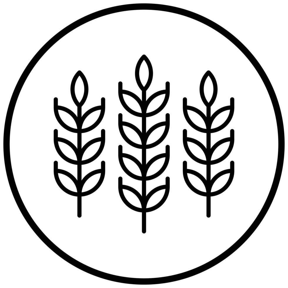 Wheat Icon Style vector