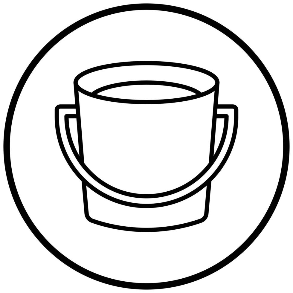 Bucket Icon Style vector