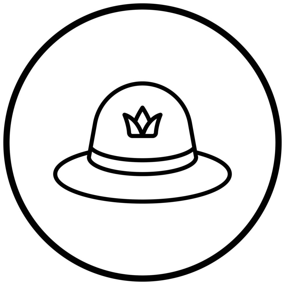 Farming Hat Icon Style vector