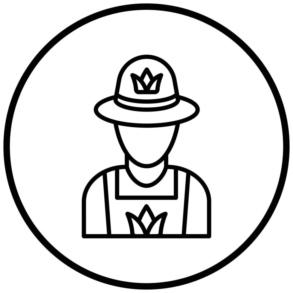 Farmer Icon Style vector