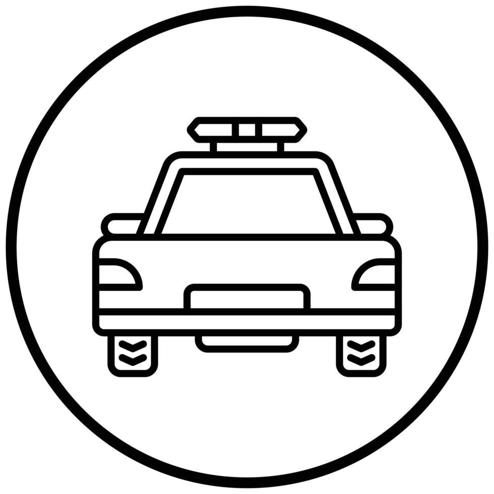 Police Car Icon Style vector