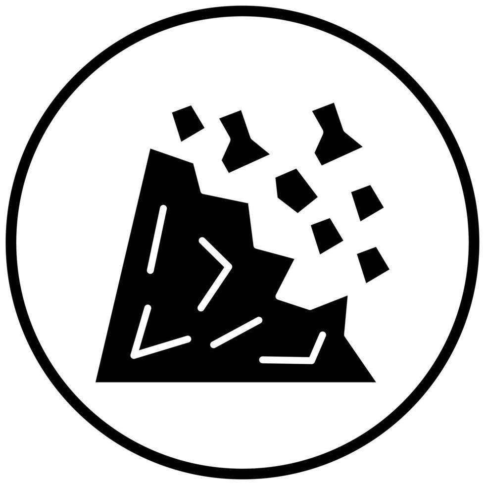 Landslide Icon Style vector