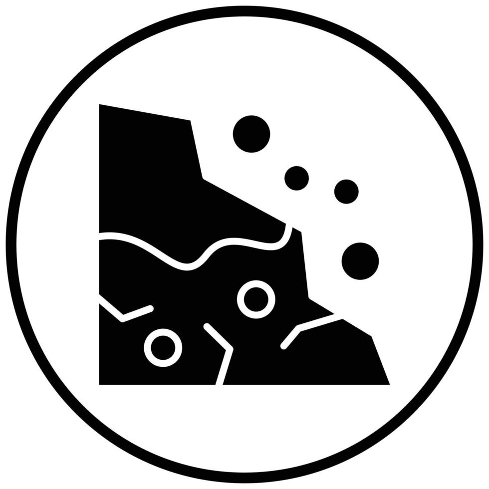 Snow Avalanche Icon Style vector