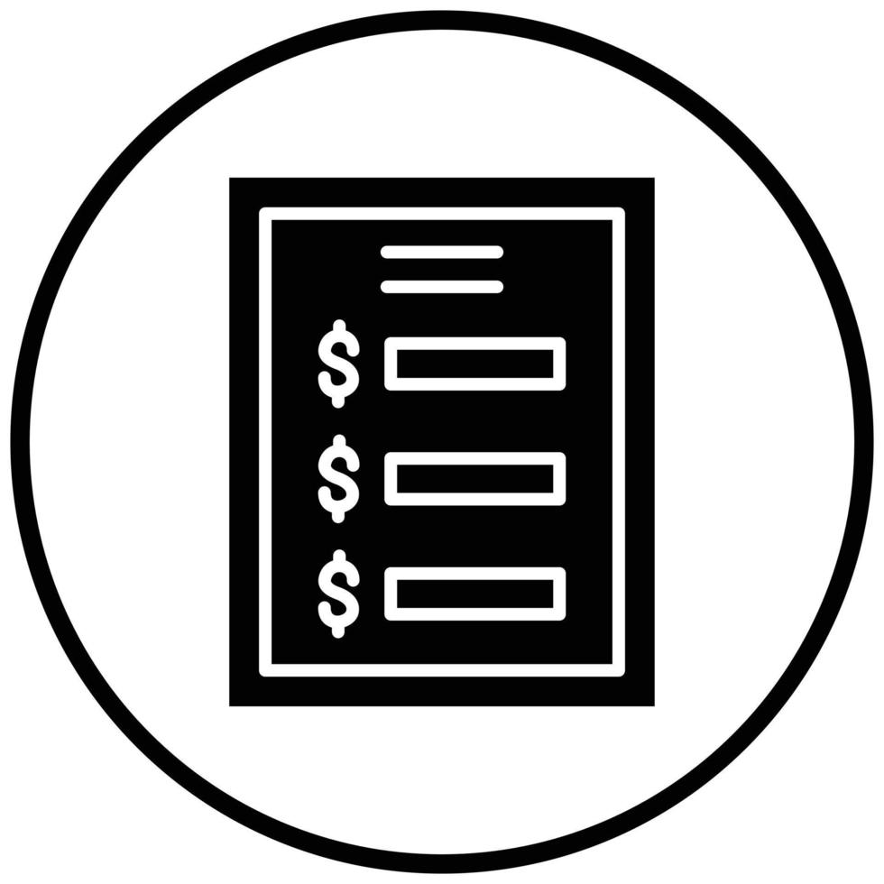 Price List Icon Style vector