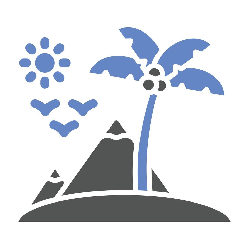 Island Icon Style vector