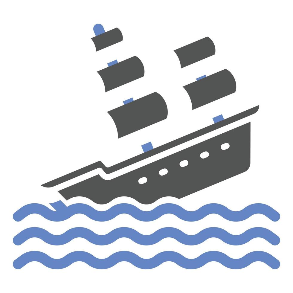 Shipwreck Icon Style vector