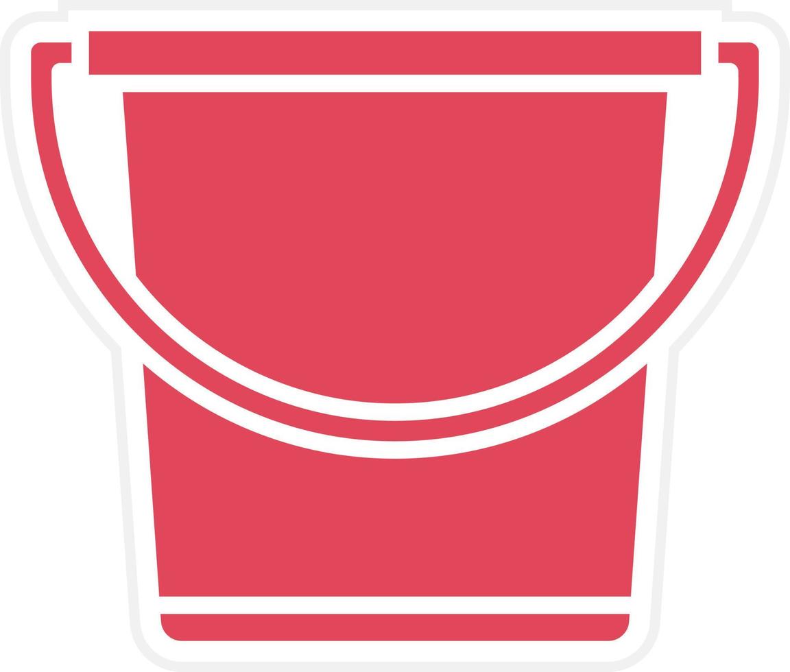 Sand Bucket Icon Style vector
