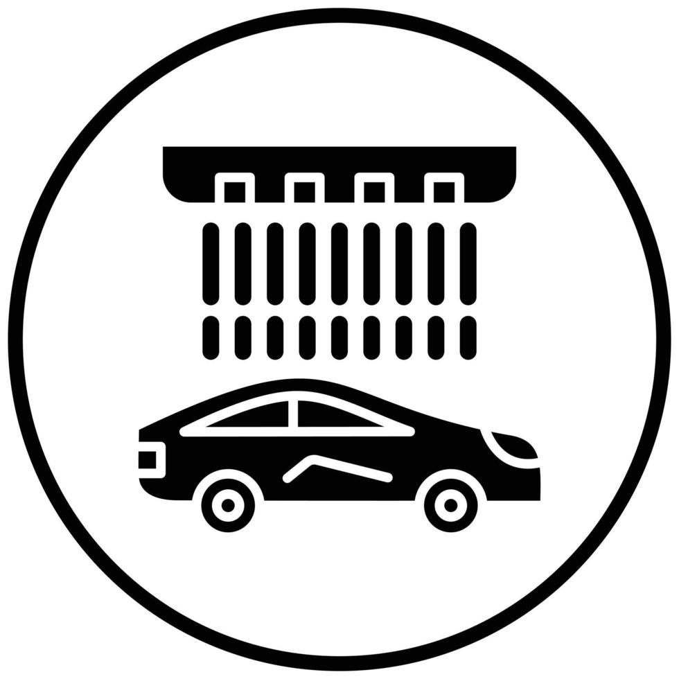 Car Wash Icon Style vector