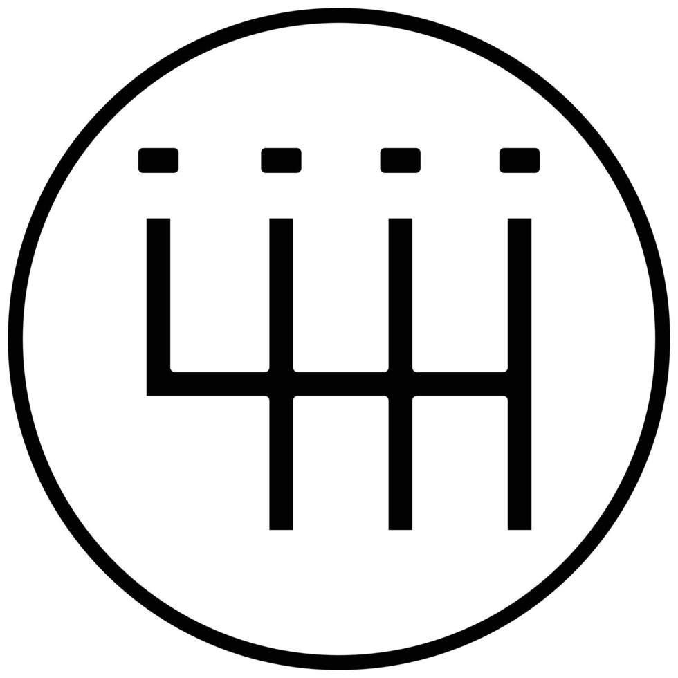 Gearshift Icon Style vector