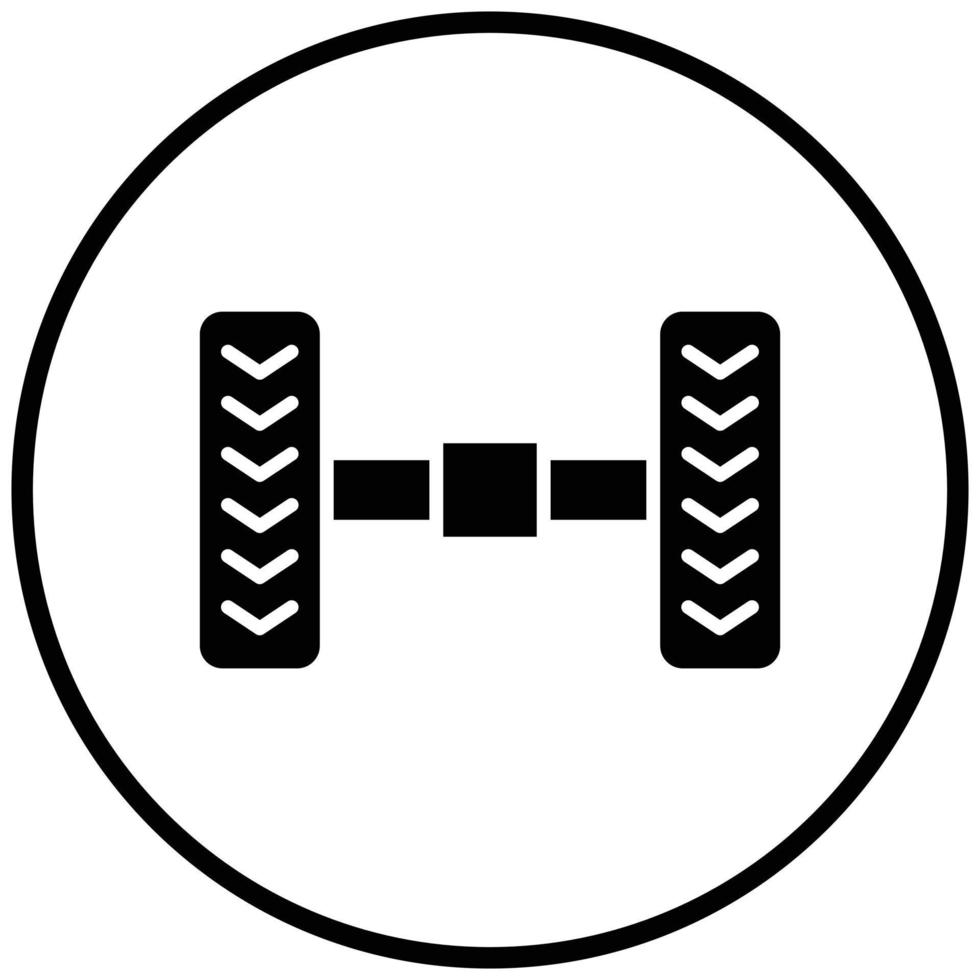 Wheel Alignment Icon Style vector