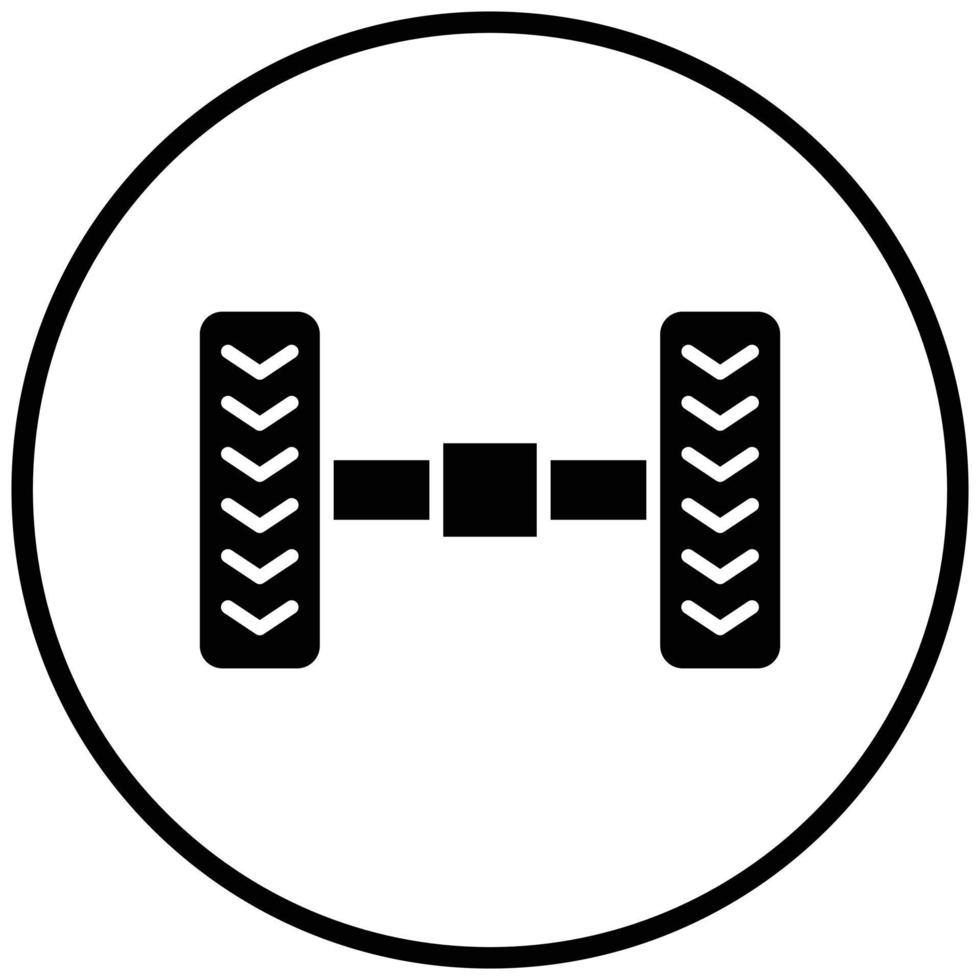 Wheel Alignment Icon Style vector