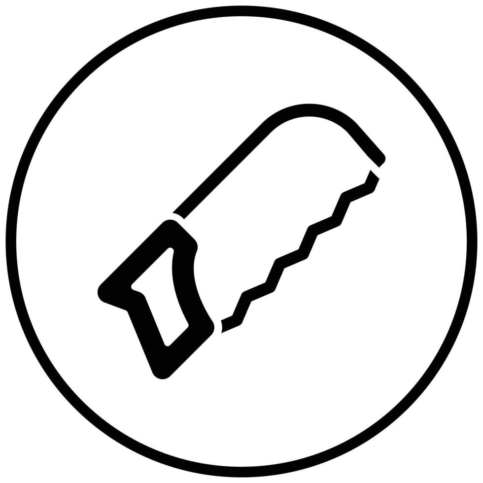 Hacksaw Icon Style vector