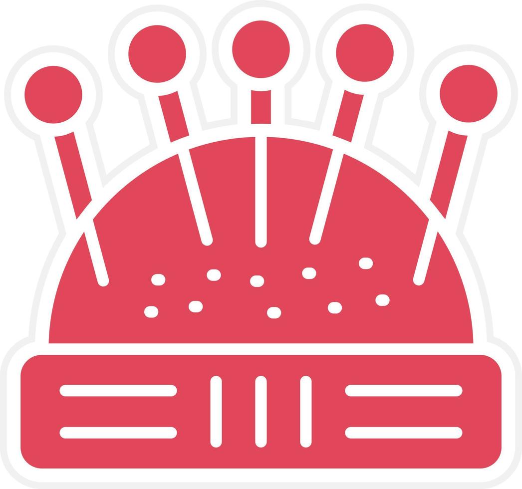Pin Cushion Icon Style vector