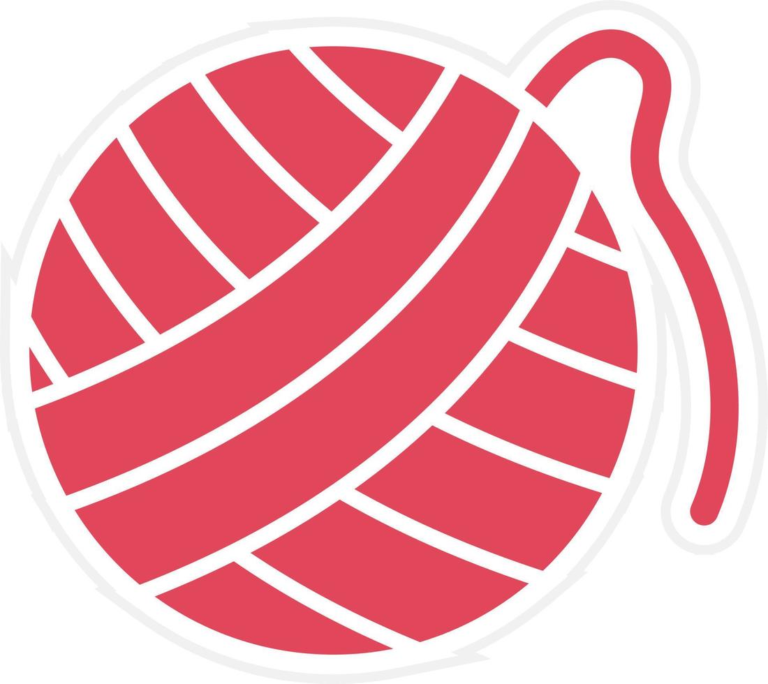 Wool Ball Icon Style vector