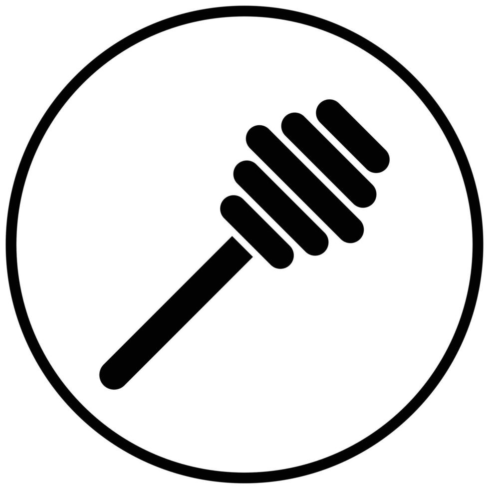 Honey Dipper Icon Style vector