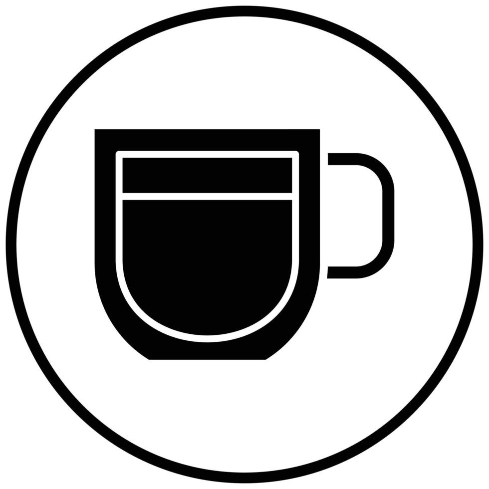 estilo de icono de espresso vector