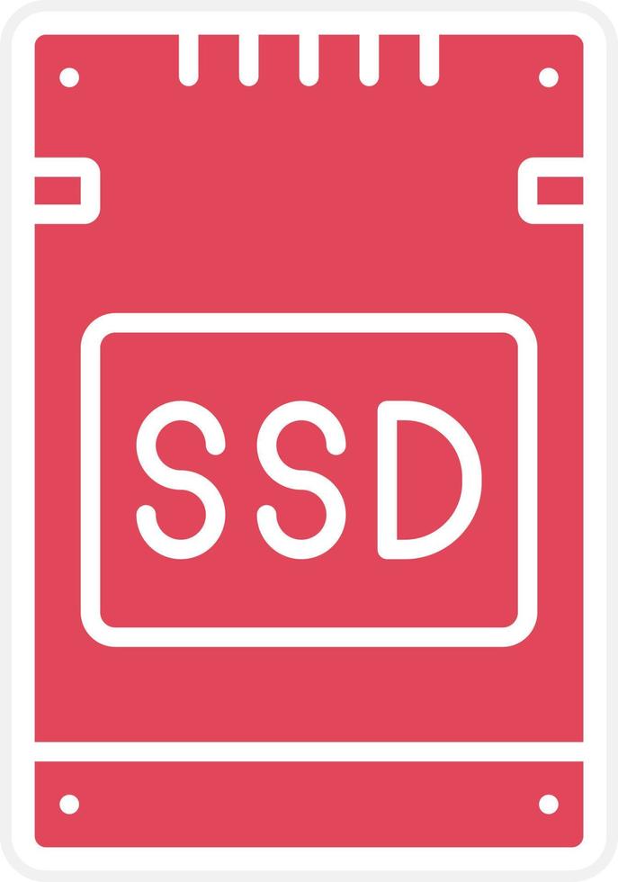 SSD Card Icon Style vector
