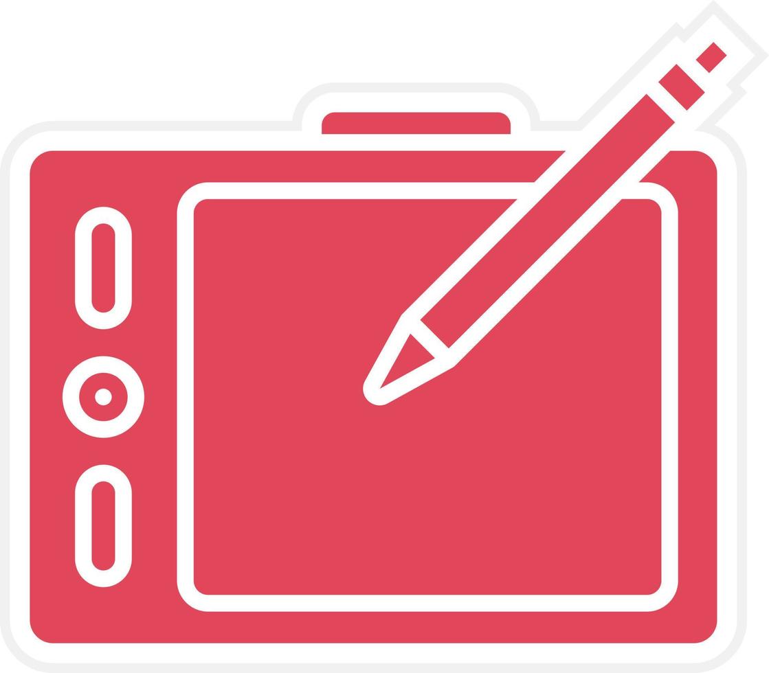 Pen Tablet Icon Style vector