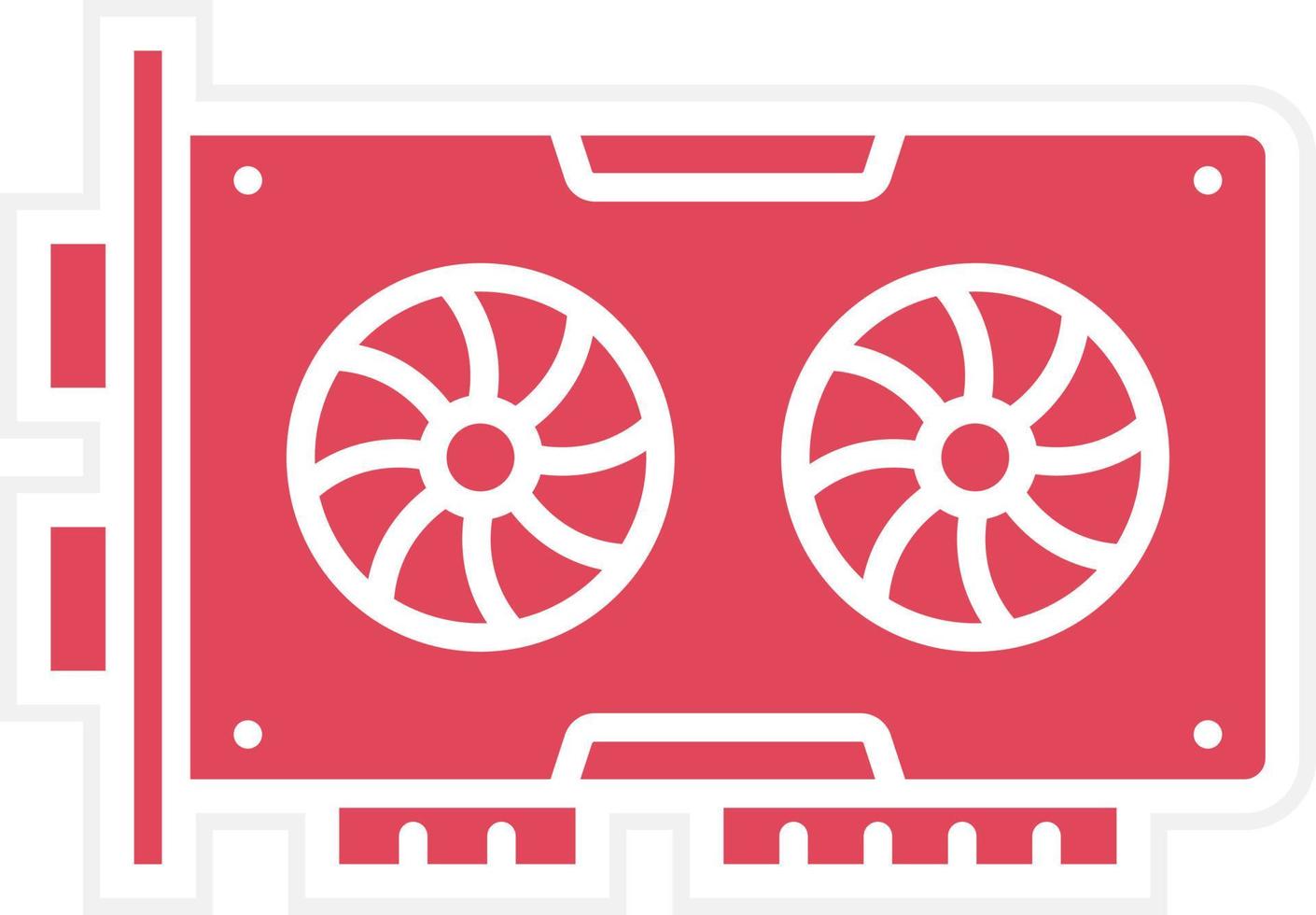 Vga Card Icon Style vector