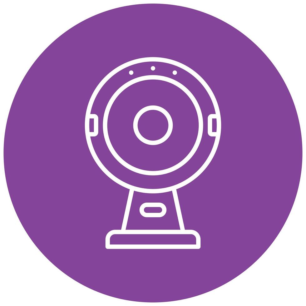 Round Webcam Icon Style vector