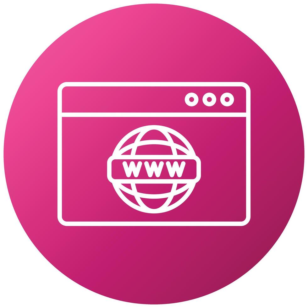 Www Icon Style vector