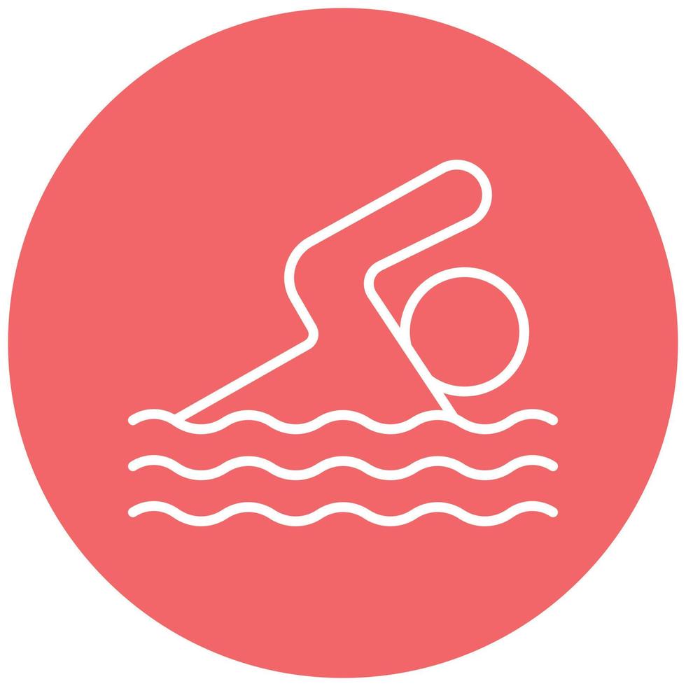 Swimming Icon Style vector