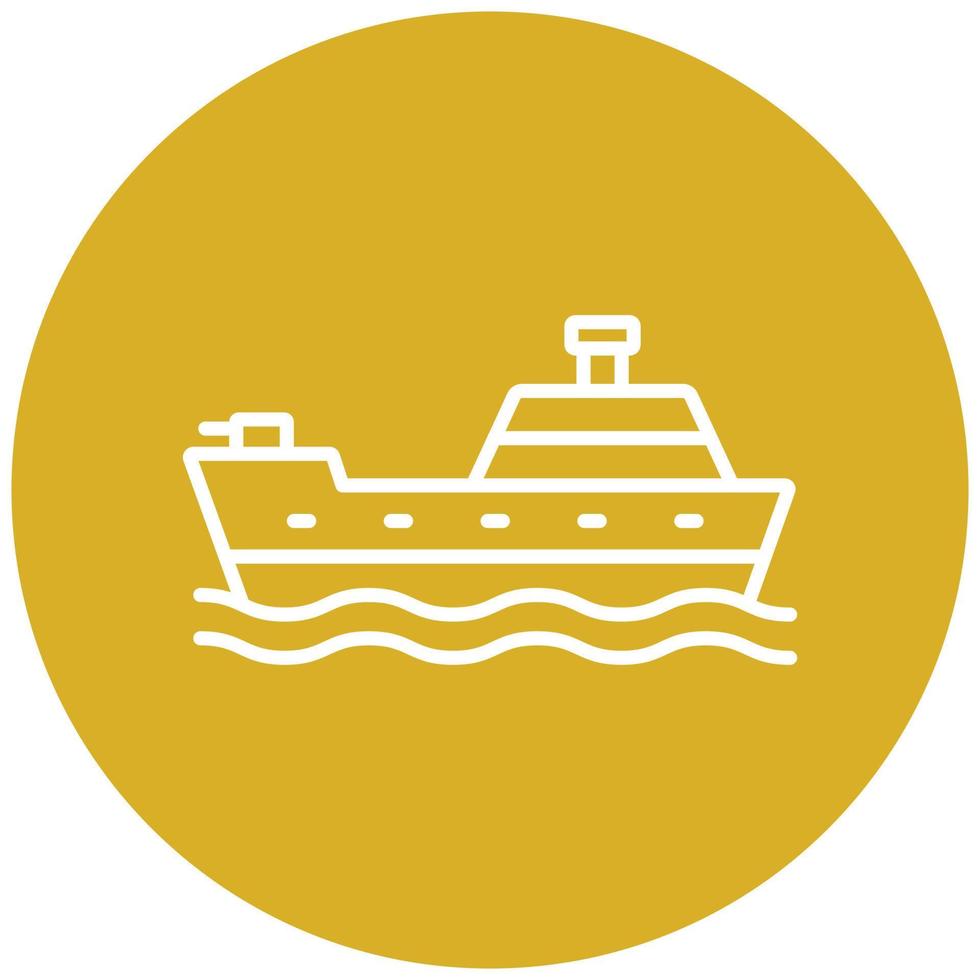 Army Ship Icon Style vector