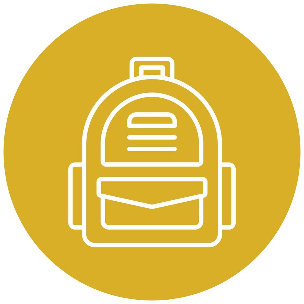 Army Backpack Icon Style vector