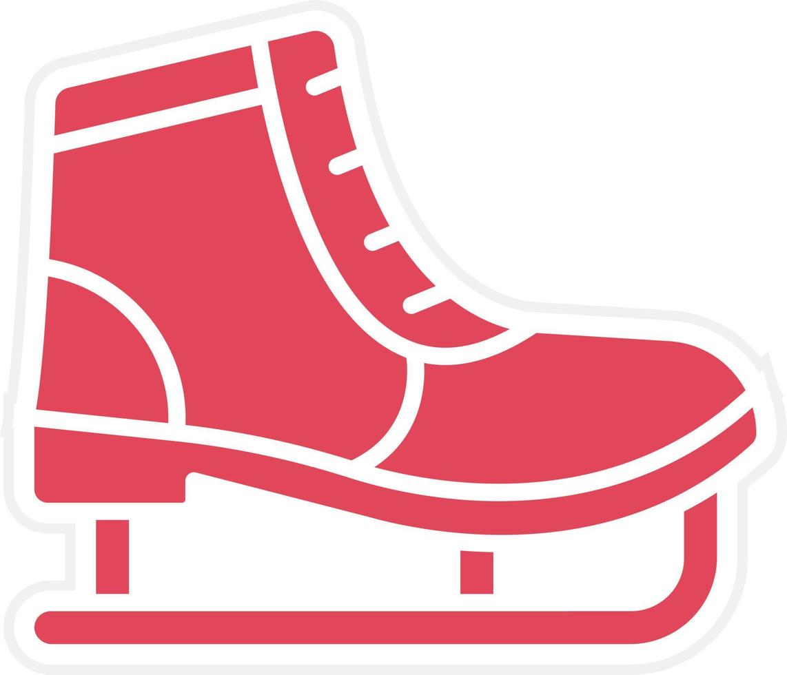 Ice Skate Icon Style vector