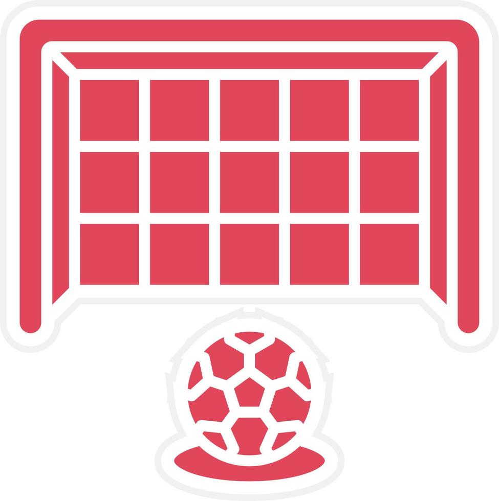 Soccer Free Kick Icon Style vector