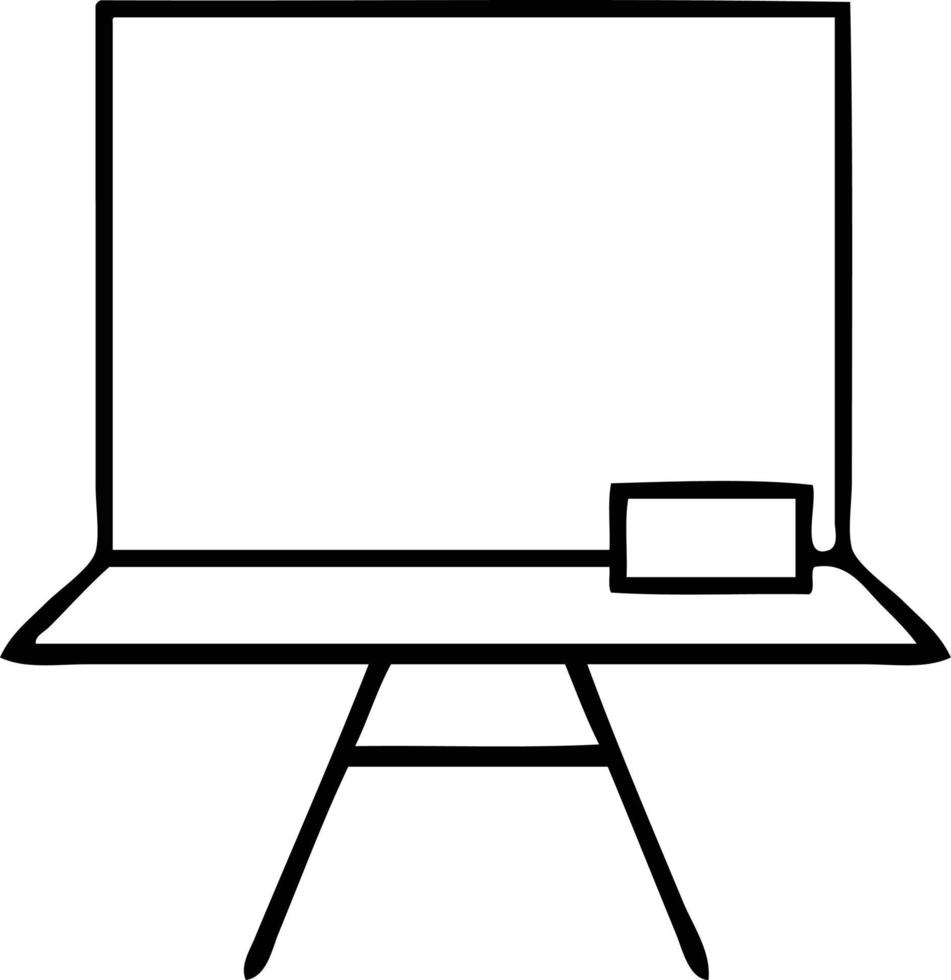 line drawing cartoon white board vector