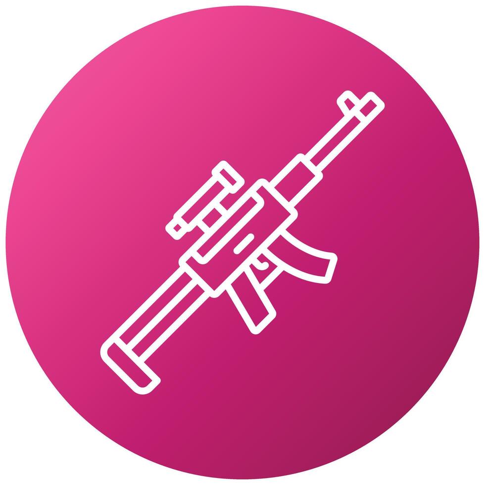 Sniper Rifle Icon Style vector