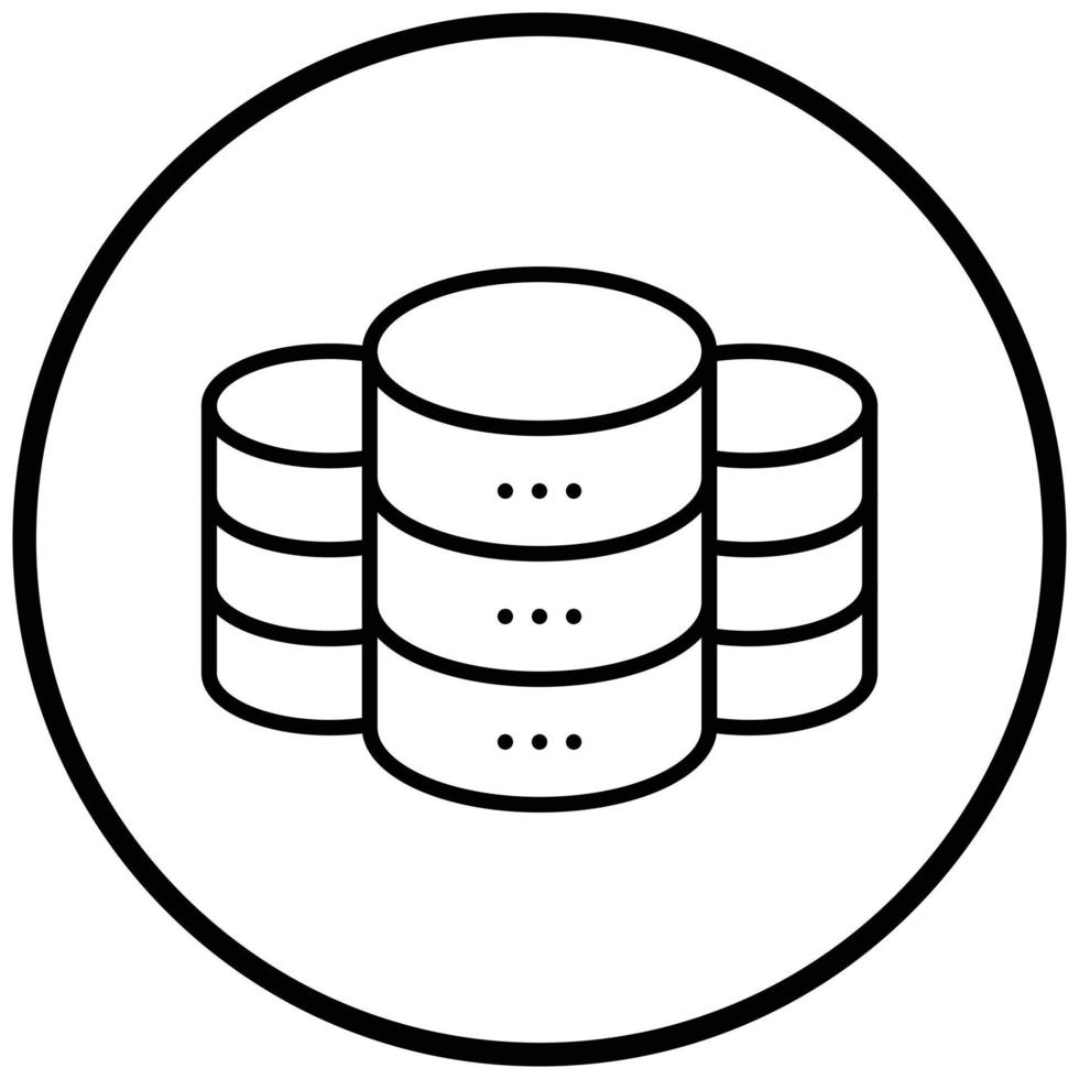 Database Icon Style vector